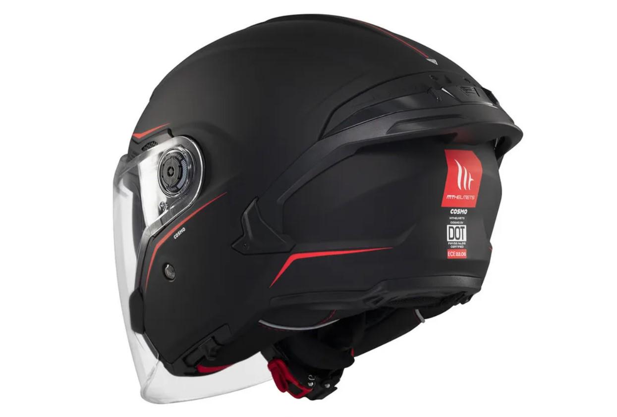 Мотошлем MT HELMETS Cosmo SV A1 XL Matt Black (32265) - фото 7