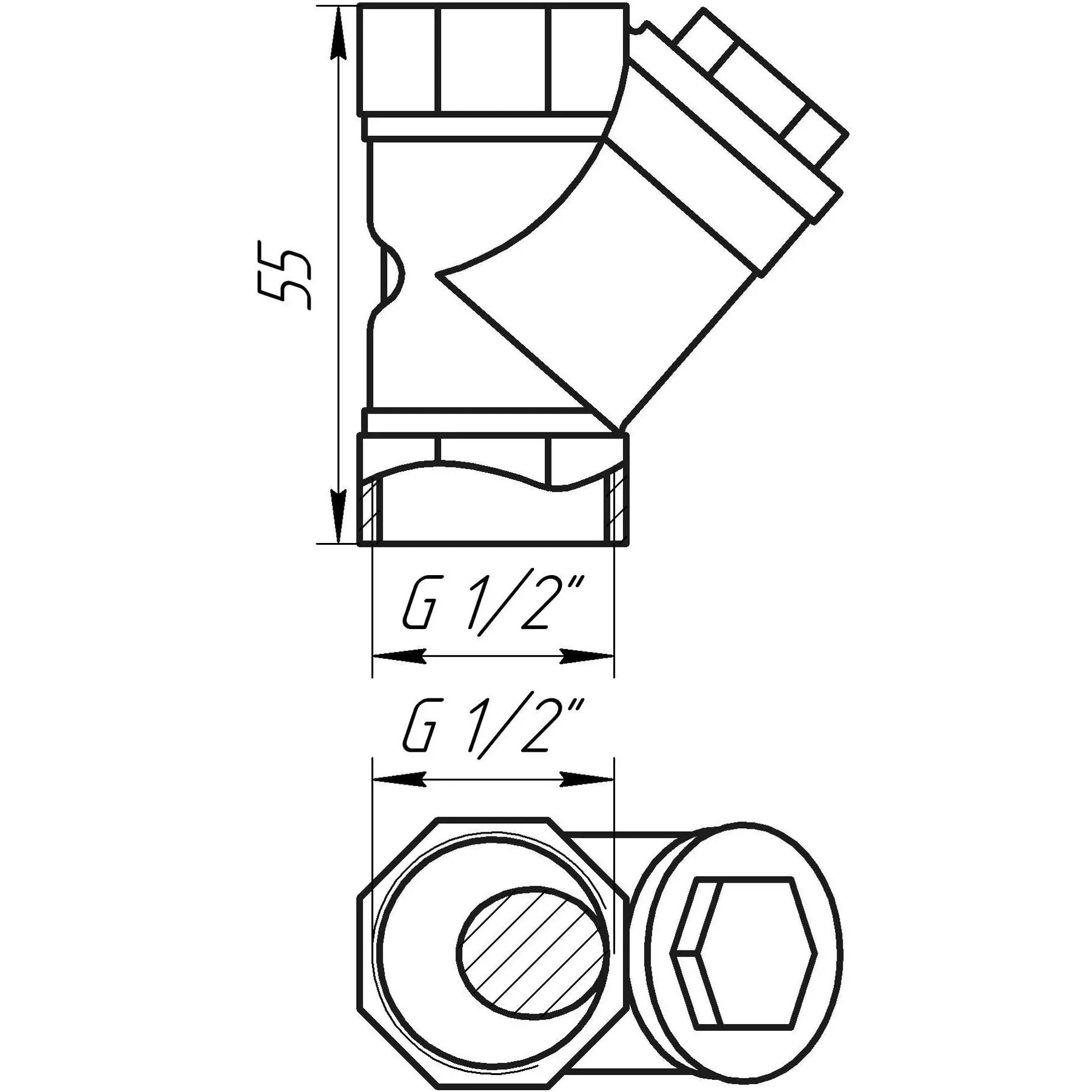 Фільтр грубої очистки Solomon 8012 1/2" (GSR-000001064) - фото 3