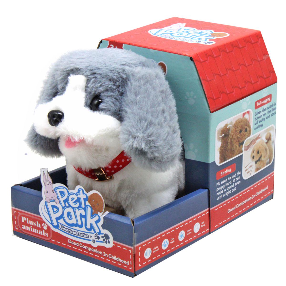 Интерактивная игрушка Песик Pet Park Серый (1-6-213719)