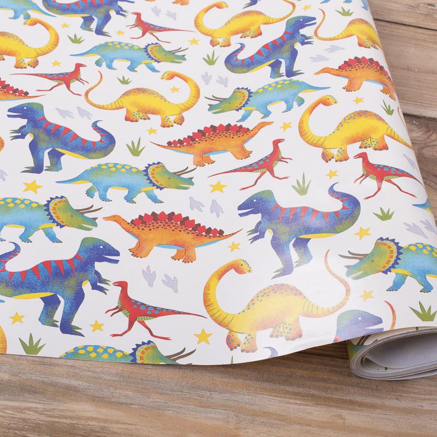 Бумага подарочная Динозавр 70 см 10 м (468-195)