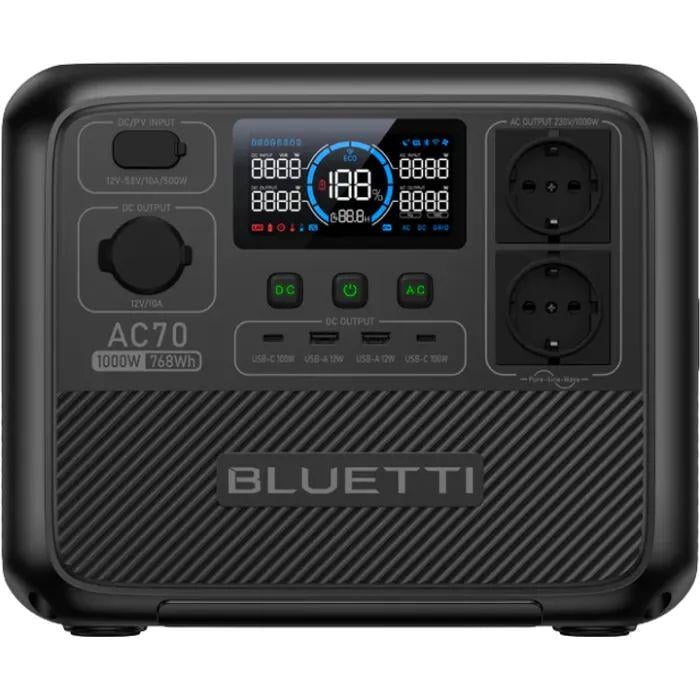 Зарядна станція BLUETTI AC70 1000W 768Wh (AC70)