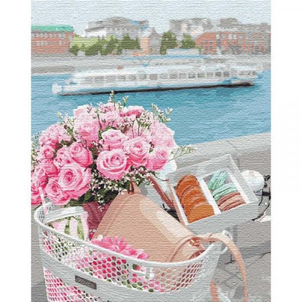 Набор для росписи по номерам Идейка Прогулка по набережной 40х50 см (КНО3585-mt)