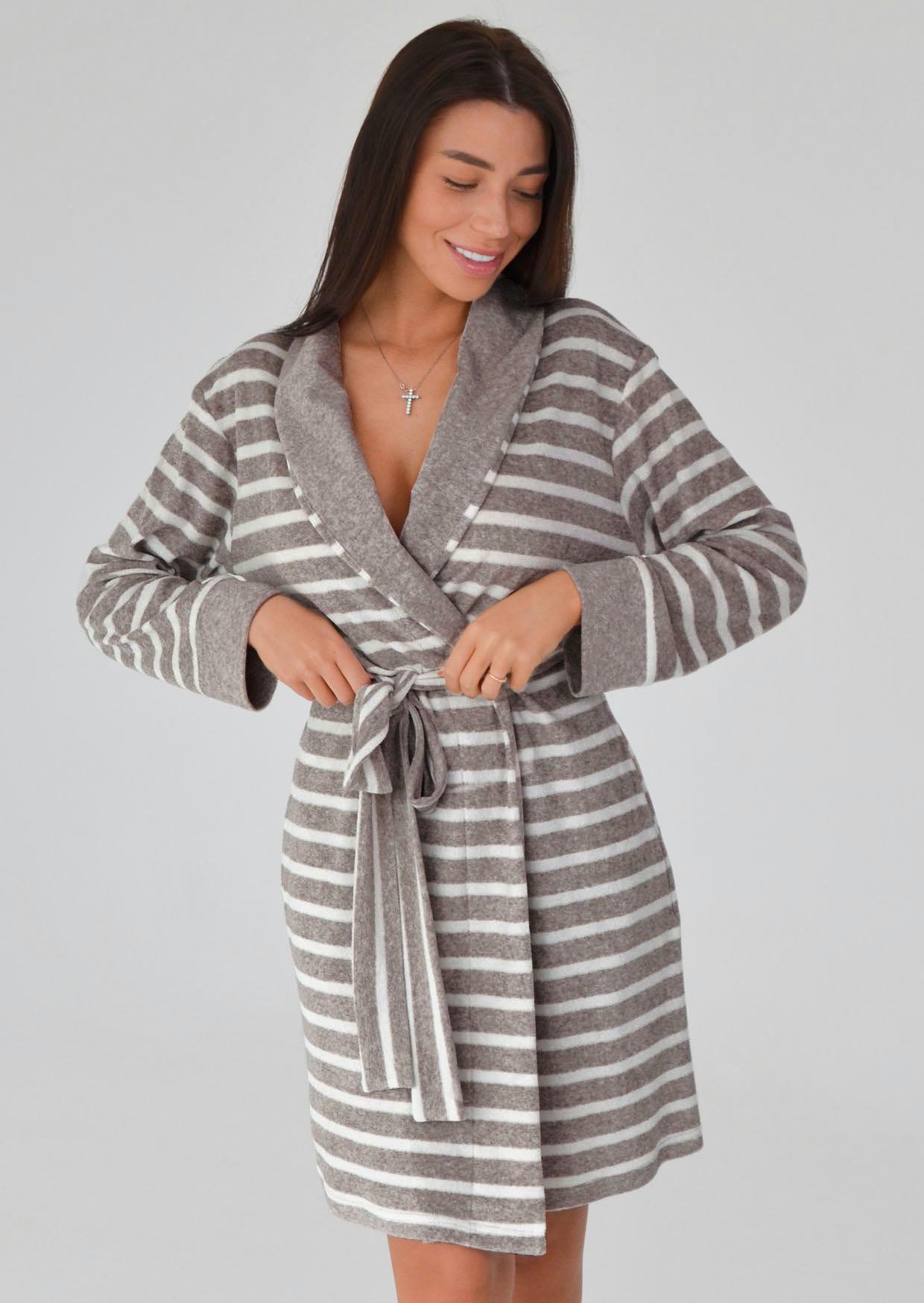 Халат домашний Roksana 80182 №1420 M Серый (4821420801823)