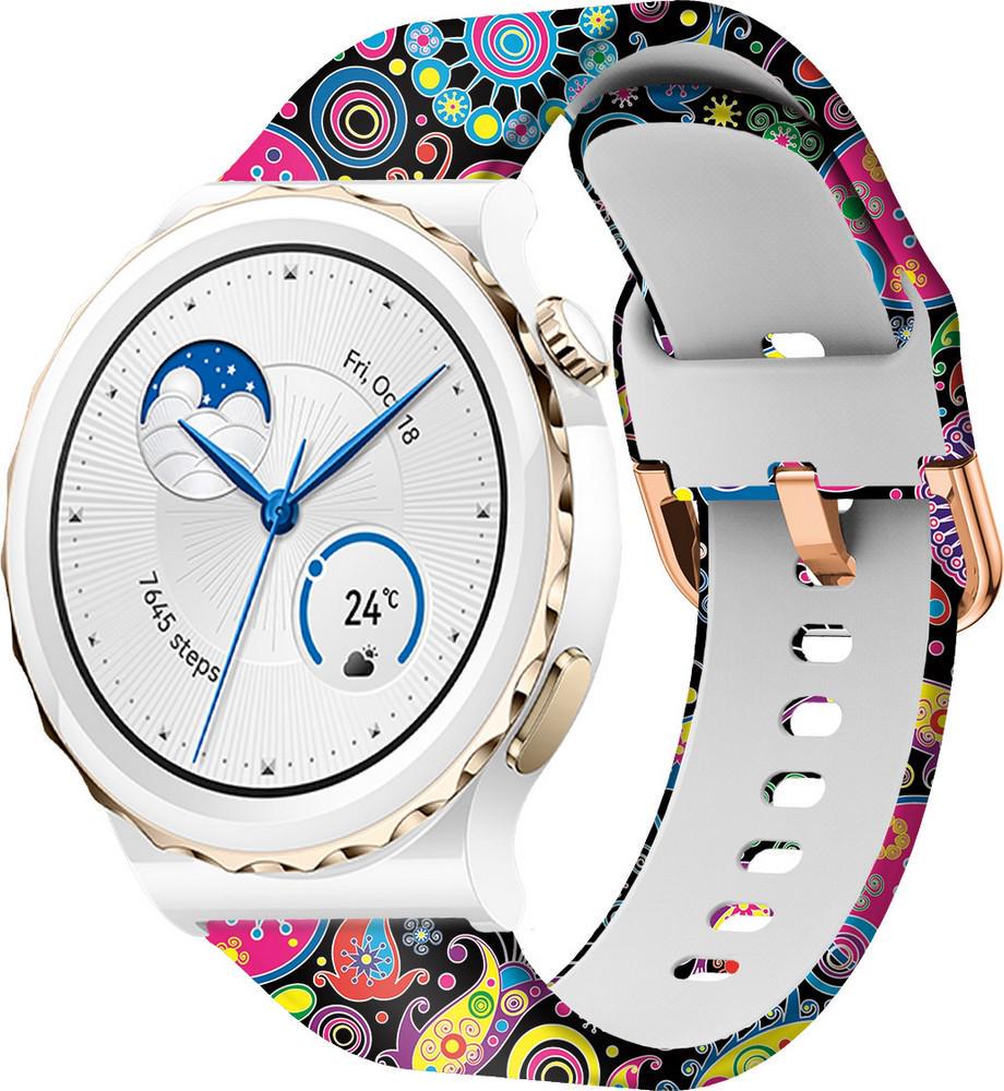 Ремінець Colorful для Huawei Watch GT3 Pro 43 мм Fireworks (38069)