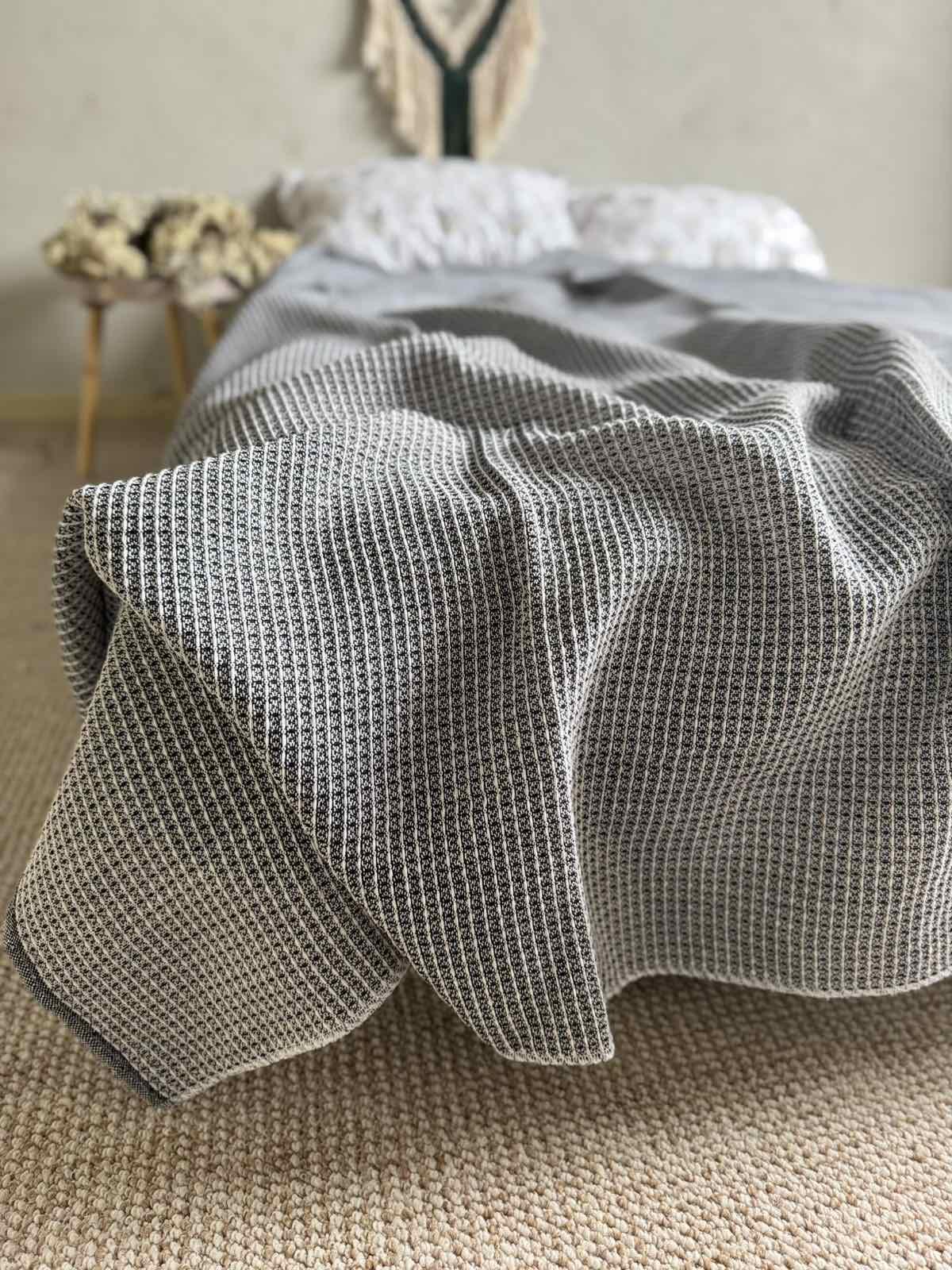 Простыня вафельная ZEINTEX хлопчатобумажная 200х220 см Черный (26417529) - фото 2 Простыня вафельная ZEINTEX хлопчатобумажная 200х220 см Черный (26417529) - фото 2