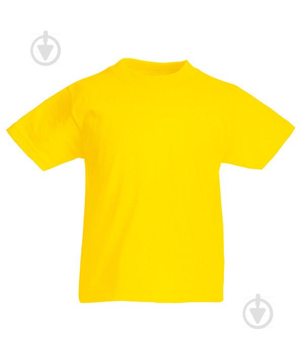 Футболка Fruit of the Loom Valueweight 104 см Желтый (0610330K2104)