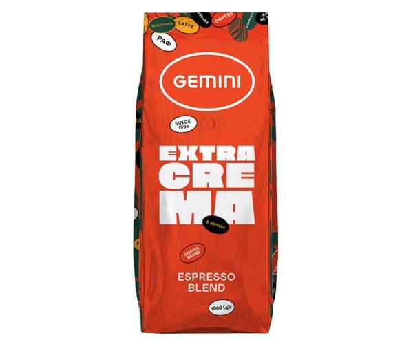 Кофе Gemini Extra Crema в зернах 1 кг