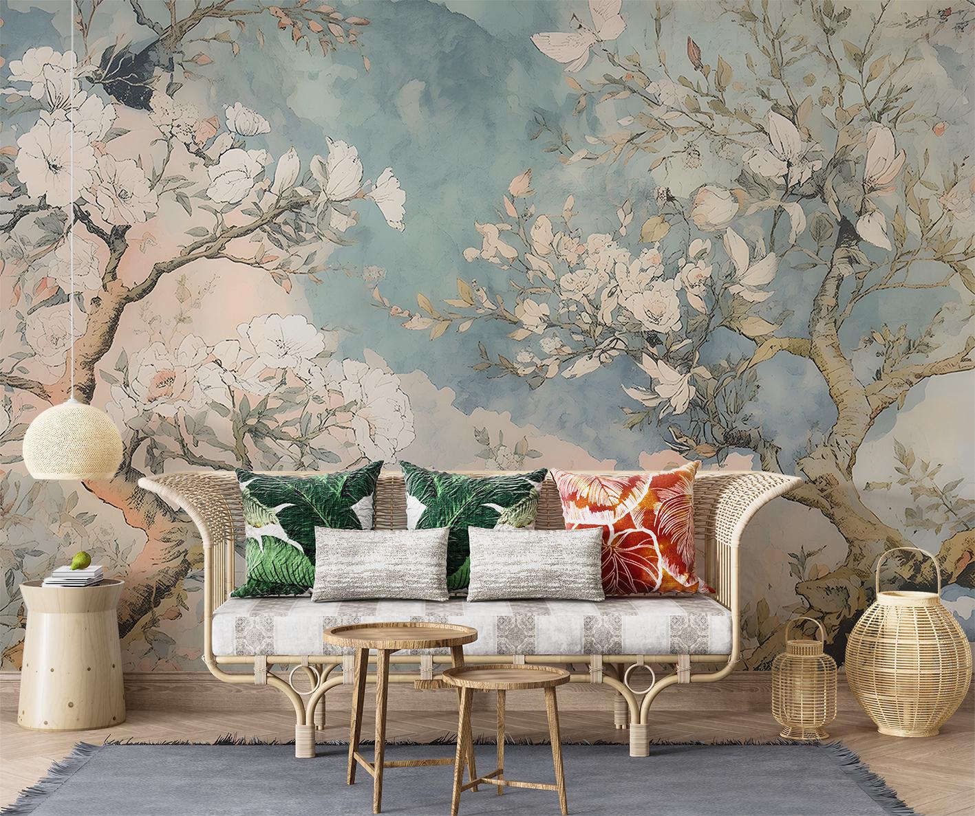 Фотообои флизелиновые Upstream Цветущая сакура 180х120 см (VINT-019/2) - фото 8