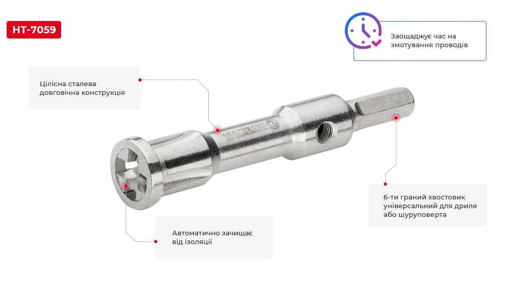 Інструмент для скручування проводів Intertool HT-7059 універсальний (10416056) - фото 3