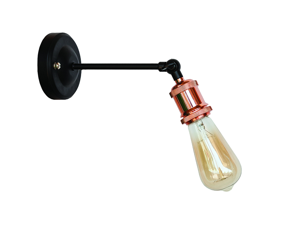 Бра Levistella Lofty подвижное с патроном AMP11 Черный/Розовое золото (1963530344)