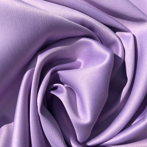 Ткань костюмно-плательная атлас IDEIA Lux V-10 1,5 м Сиреневый (2200004064314)