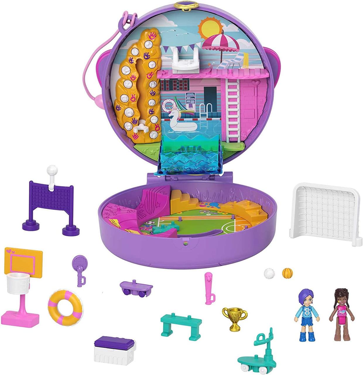 Игровой набор Polly Pocket Карманный мир Футбольная команда HCG14