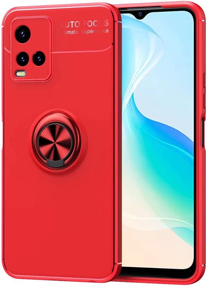 Чехол с кольцом Vivo Y21 Autofocus Red (30101-2D)
