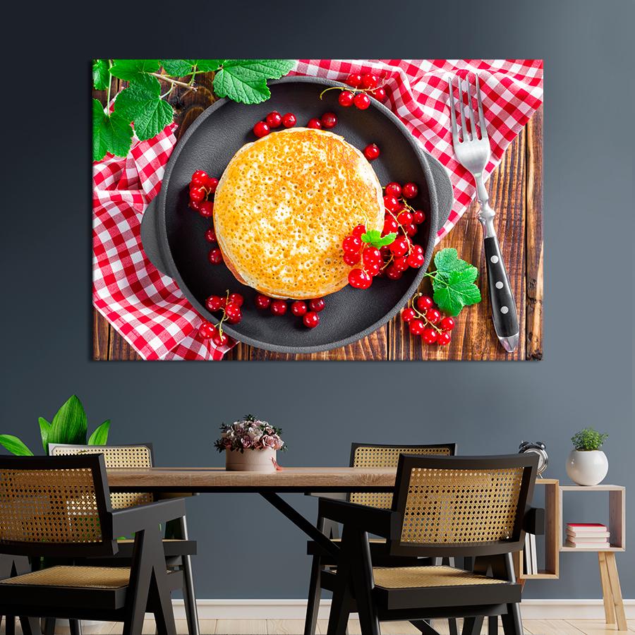 Настенний декор Блинчики на сковородке 80x54 см (A418-1)