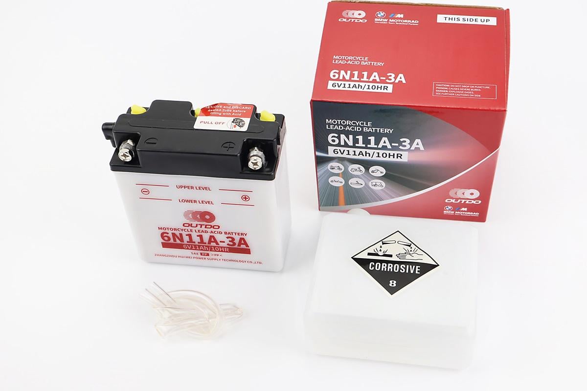 Акумулятор кислотний 6V 11Ah 6N11A-3A L120хW60хH130mm (348120)