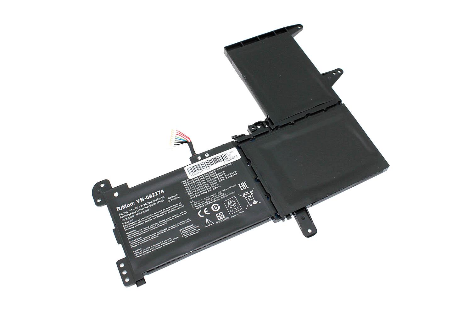 Аккумулятор для ноутбука Asus B31N1637 X510 11,4V 3600mAh OEM Black (092274)