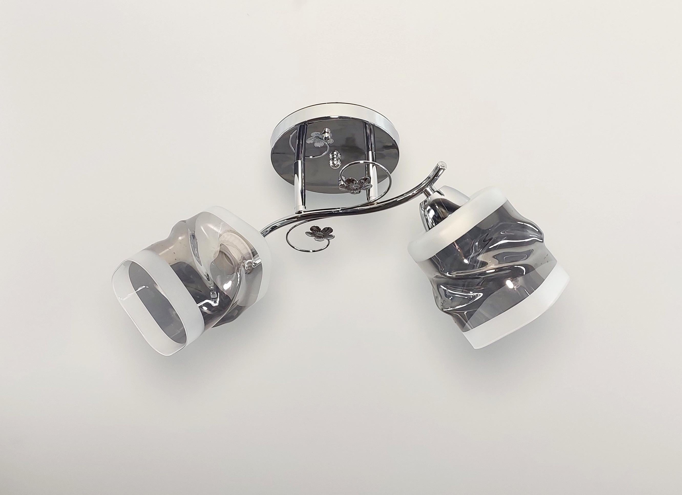 Люстра потолочная 2 плафона Хром (4628/2)