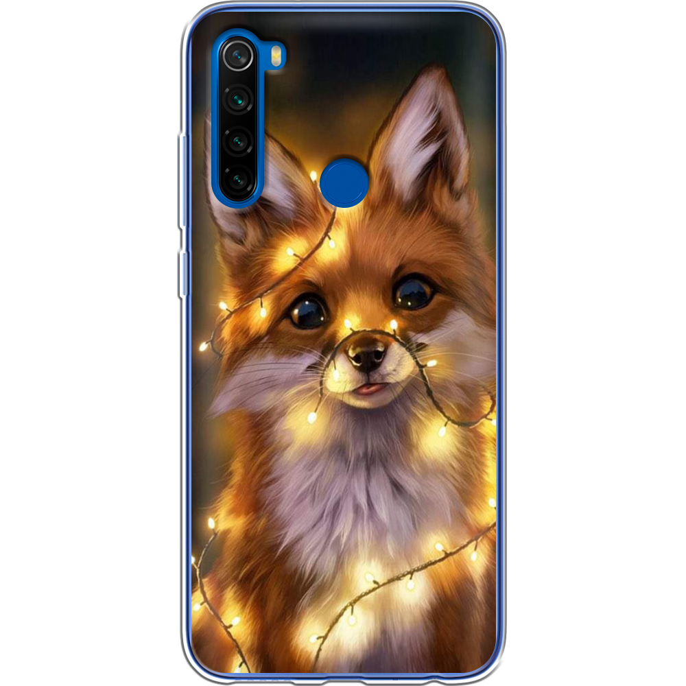 Чохол Boxface Xiaomi Redmi Note 8T Різдвяна Лисичка Прозорий силікон (38532-up2399-38532)