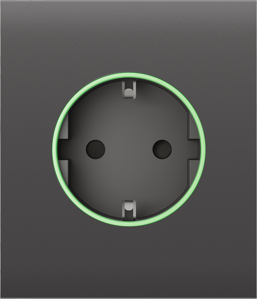 Панель центральная для встроенной розетки Ajax CenterCover Smart Gray (17418)