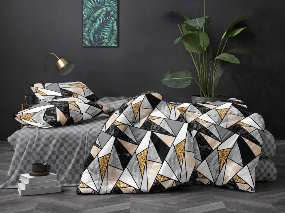 Комплект постельного белья Комфорт текстиль Ранфорс Флокс 180x215 см Двуспальный 40x60 см ( КТ_pvu_4309_2_40x60 )