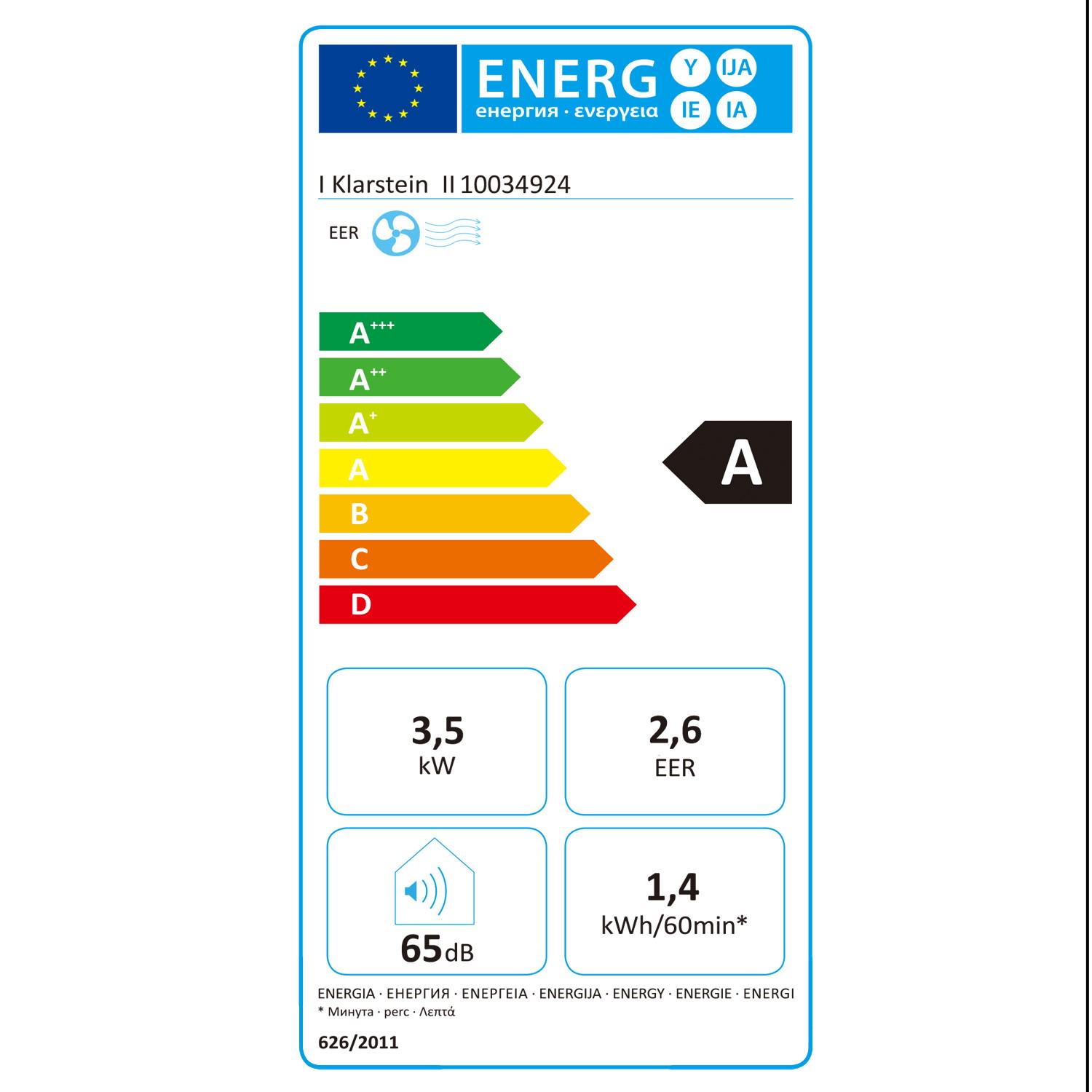 Кондиционер мобильный Klarstein Iceblock 12000 BTU Белый (10034924) - фото 7 Кондиционер мобильный Klarstein Iceblock 12000 BTU Белый (10034924) - фото 7