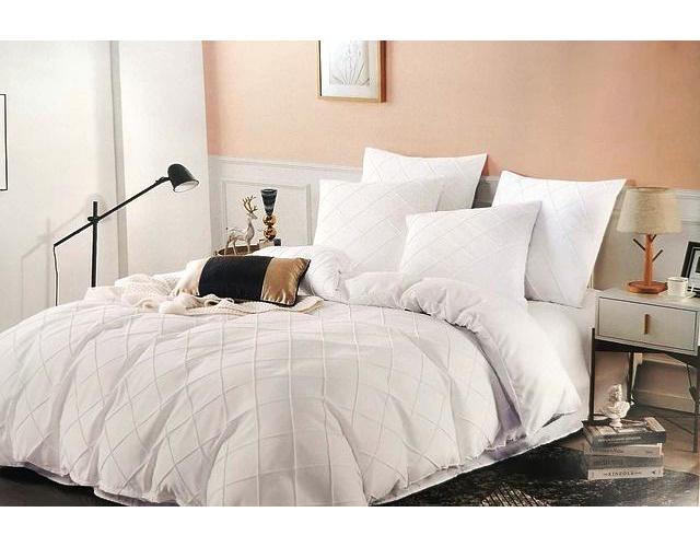 Комплект постельного белья Koloco полуторный фланель/хлопок 06-205-6 Белый (DR010329) Комплект постельного белья Koloco полуторный фланель/хлопок 06-205-6 Белый (DR010329)