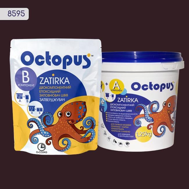 Затирка для плитки Octopus Zatirka 8595 эпоксидная 1,25 кг