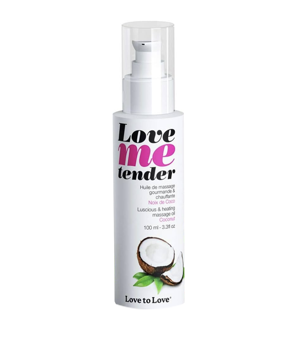 Масло массажное согревающее Love To Love LOVE ME TENDER Noix De Coco 100 мл (SO1613)
