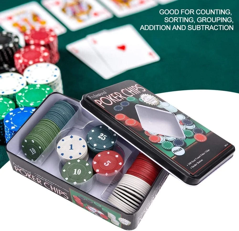 Набір для гри в покер на 100 фішек (327) - фото 4