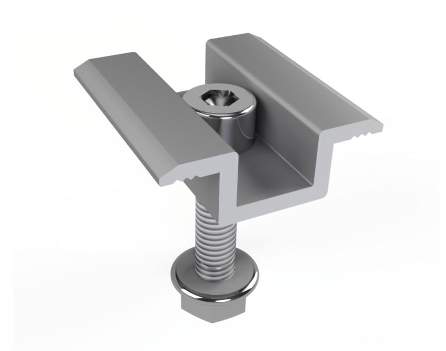 Прижим межпанельный для оцинкованного профиля 40 мм (32710293)