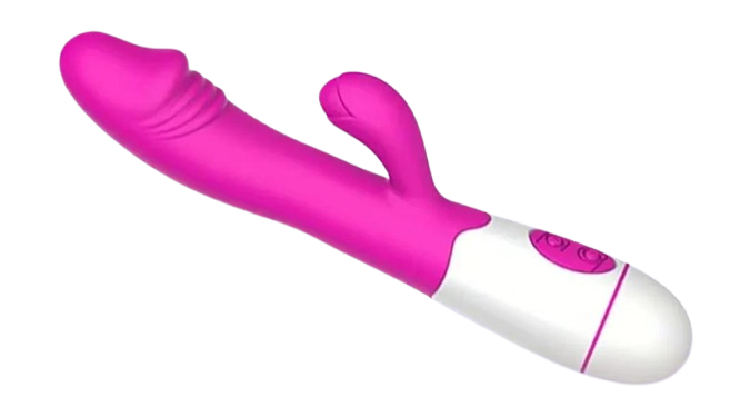 Вібратор-кролик стимулятор точки G і клітора з проникненням і масажем Рожево-червоний (2764922772)