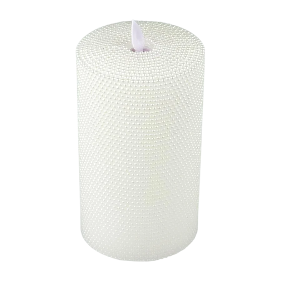 Свеча электрическая Рождественская из пластика 9х16 см Белый (147-81-078Q)