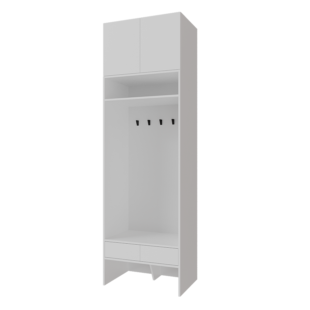 Передпокій Меблітренд Чиназес Чипа-800.4 800х500х2450 мм Білий - фото 1 Передпокій Меблітренд Чиназес Чипа-800.4 800х500х2450 мм Білий - фото 1