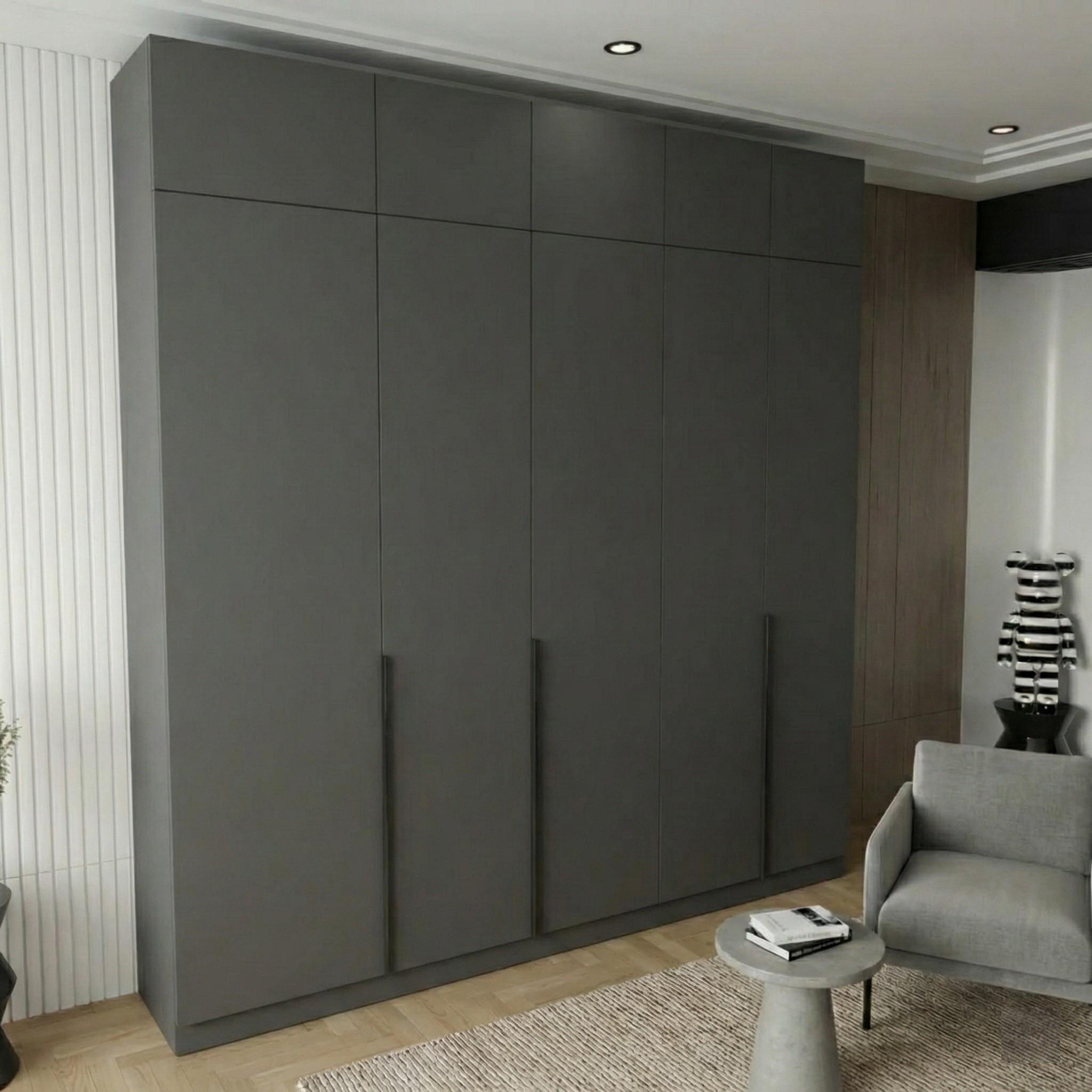 Шкаф распашный ViANT Сити 5 дв. С3/C5 2250х500х2500 мм Антрацит