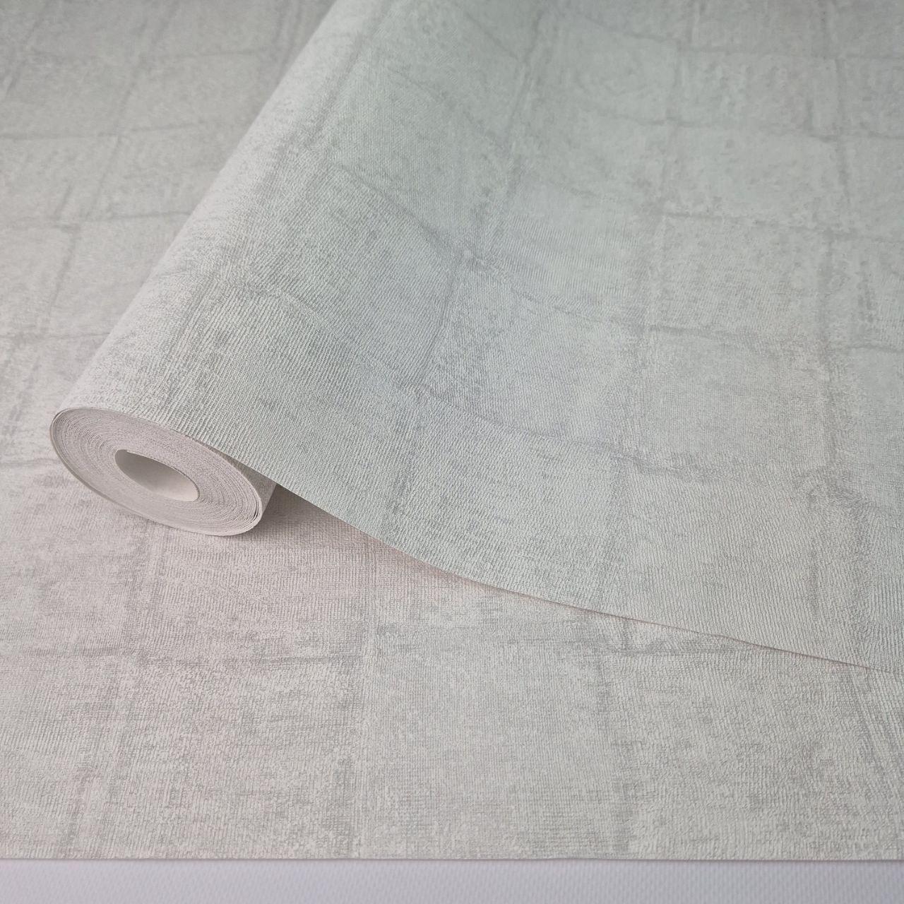 Обои виниловые Marburg Floralia 1033918 геометрия под штукатурку для гостиной/спальни 1,06x10 м Светло-серый (1033918)