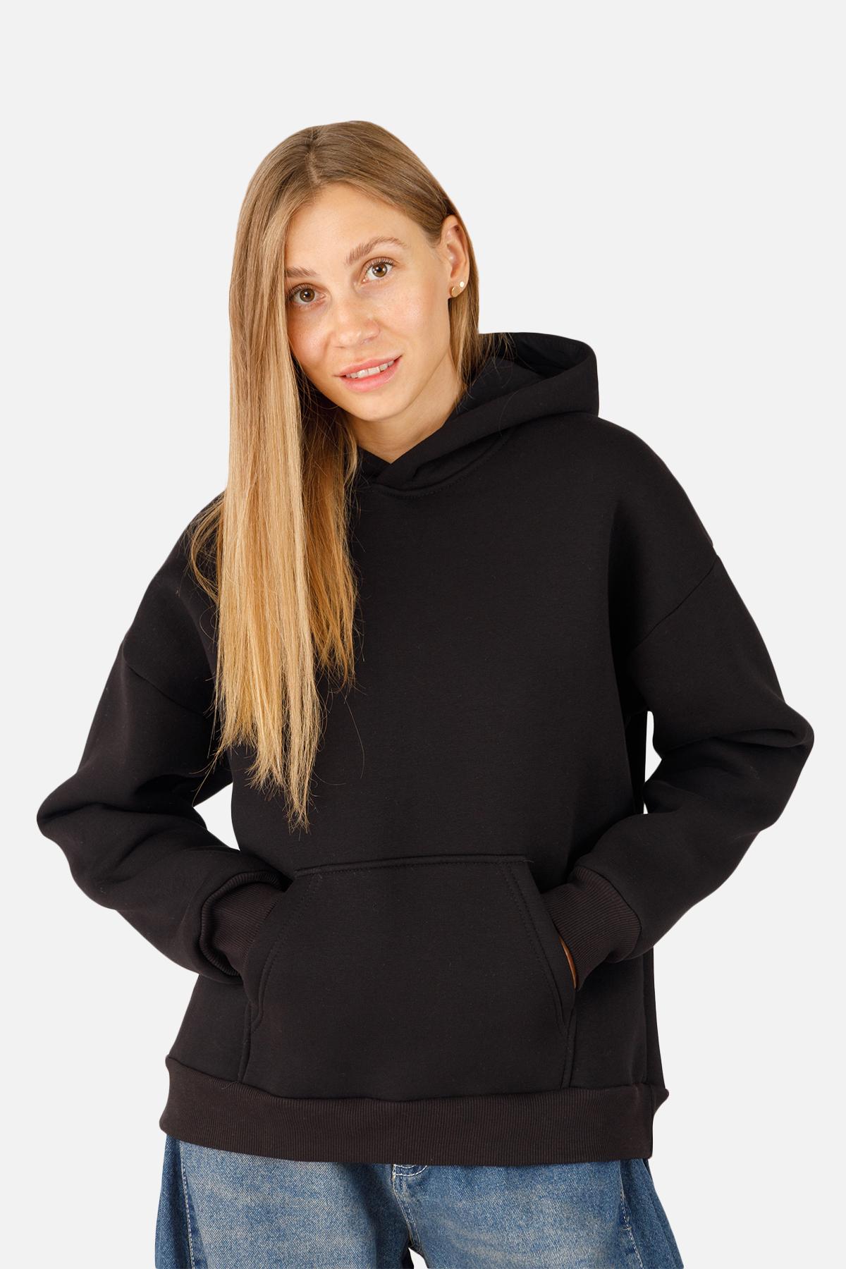 Худі жіноче ЦБ-00254542 р. 42 Чорний (SKT001004557) Худі жіноче ЦБ-00254542 р. 42 Чорний (SKT001004557)