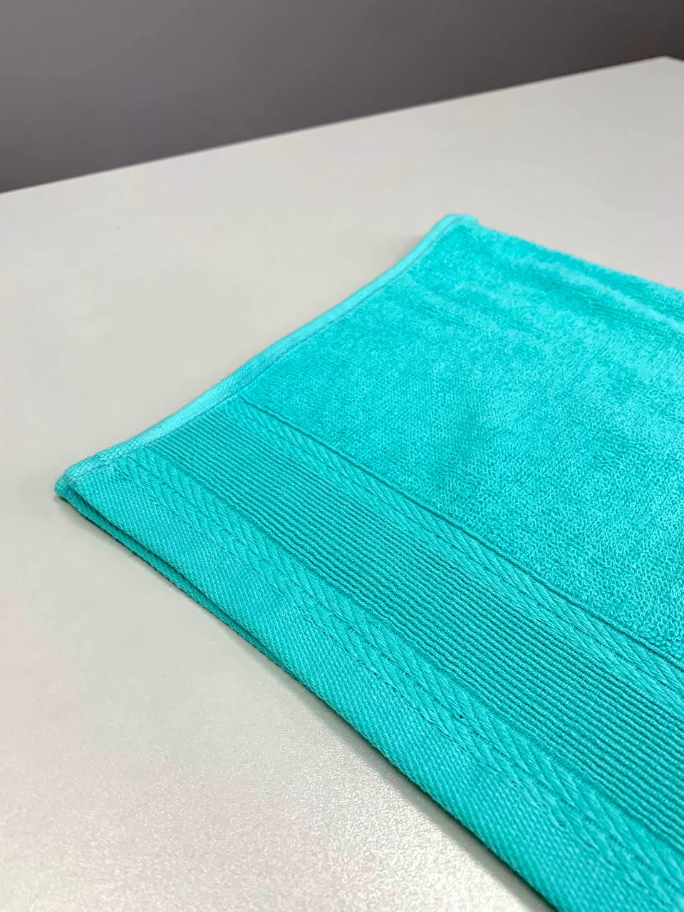 Полотенце махровое с бордюром 400г/м2 30х50 см Бирюзовый (9890551) - фото 4