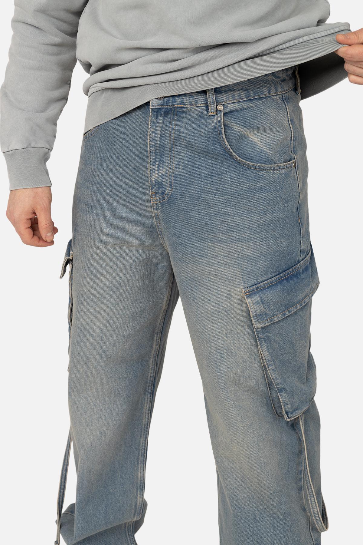 Джинсы мужские Baggy ЦБ-00270112 W31 Голубой (SKT001045483) - фото 4 Джинсы мужские Baggy ЦБ-00270112 W31 Голубой (SKT001045483) - фото 4