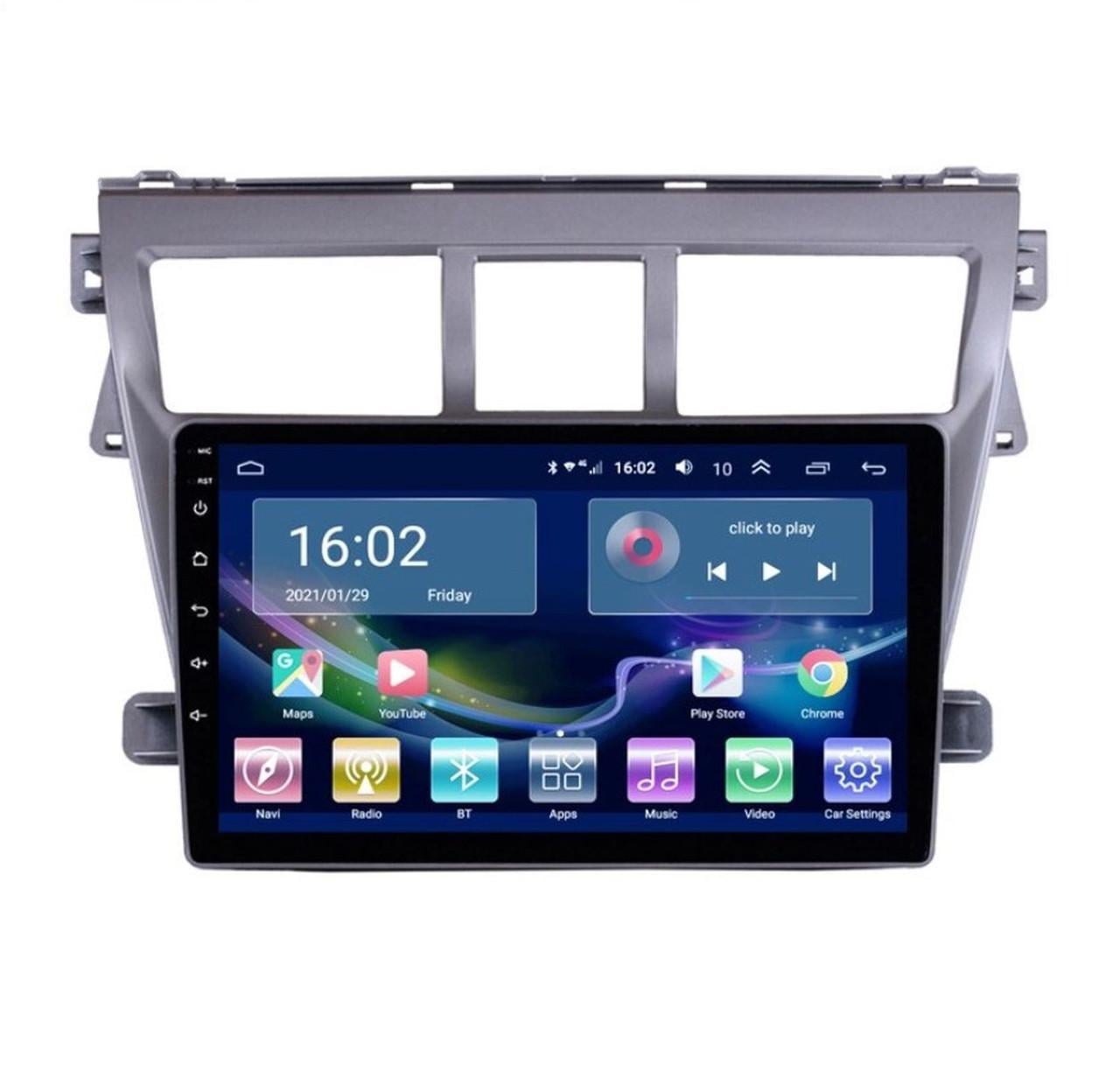 Автомагнитола для Toyota Vios 2007-2013 4/64 Гб/8 ядер/XYAuto/4G/DSP/CarPlay/Android (М-ТВ-9-М4)