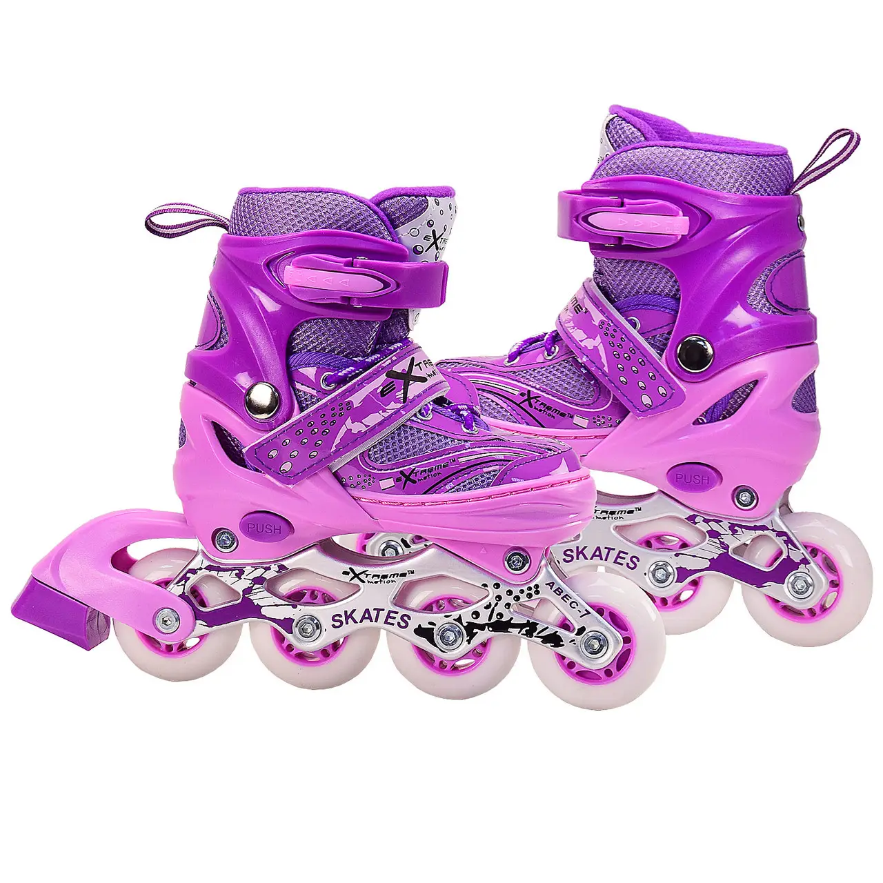Ролики розсувні Extreme Motion R2081 S Фіолетовий (27881961) Ролики розсувні Extreme Motion R2081 S Фіолетовий (27881961)