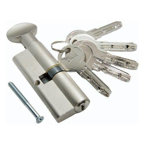 Цилиндр сердцевина Kale Kilit 164 SM/100 с баранкой 45x10x45 мм Никель (560200163)