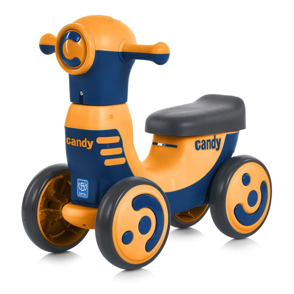 Толокар детские Bambi с родительской ручкой 62 см Черный (DK-170-K-177)