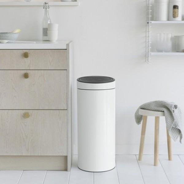 Бак для сміття Brabantia Touch Bin 30 л Білий (115141) - фото 4