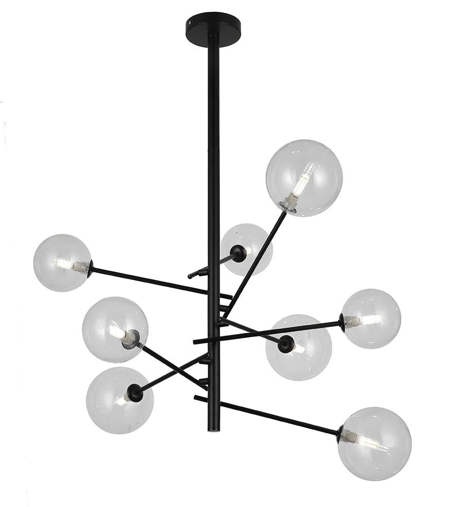 Люстра 761LLP01-8 BK/CL