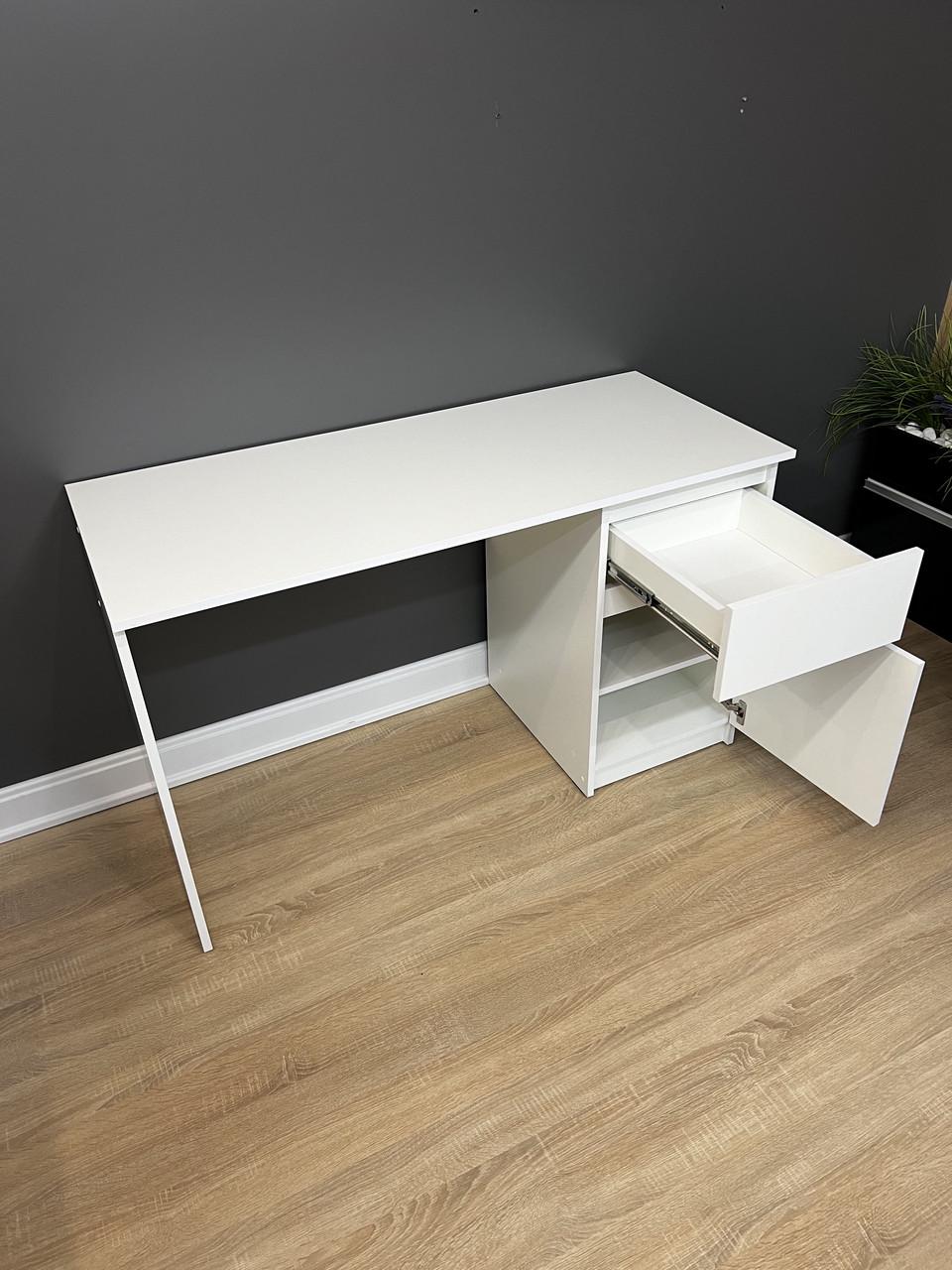 Стіл письмовий без ручок Лайт 1250х750х530 мм Білий - фото 3 Стіл письмовий без ручок Лайт 1250х750х530 мм Білий - фото 3