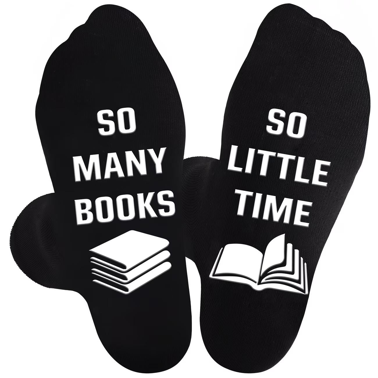 Носки So little time so many books хлопчатобумажные р. 36-40 Черный (SU-SC-002)