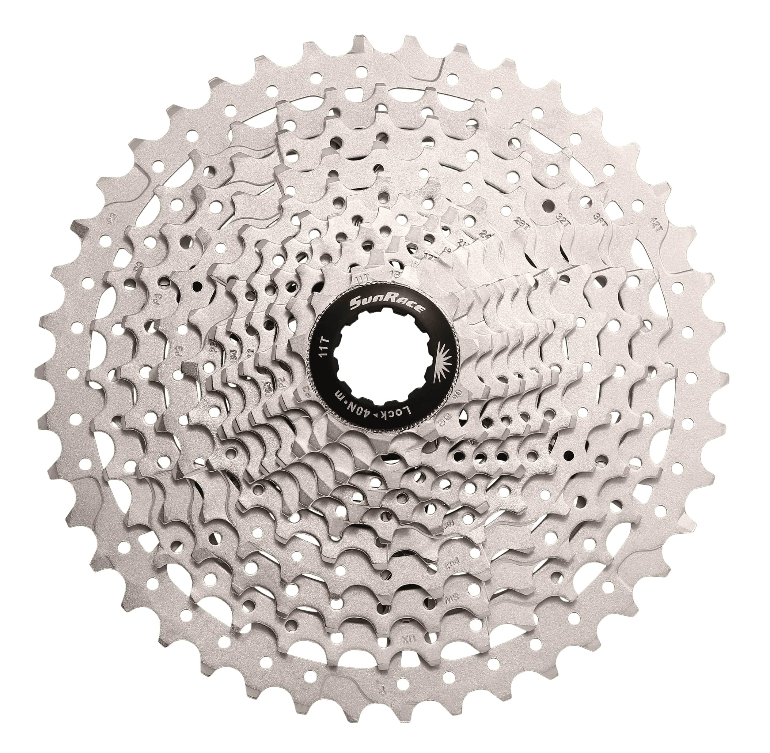 Кассета 11-k 11-51T SUN RACE MS8 MTB алюминиевый паук Metallic Silver