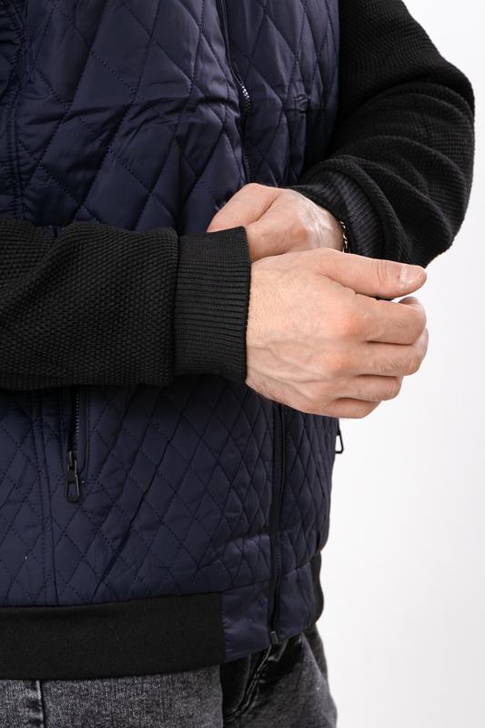 Куртка демісезонна чоловіча з відстібним капюшоном та кишенями Носи Своє XXL Темно-синій (14282) - фото 7 Куртка демісезонна чоловіча з відстібним капюшоном та кишенями Носи Своє XXL Темно-синій (14282) - фото 7