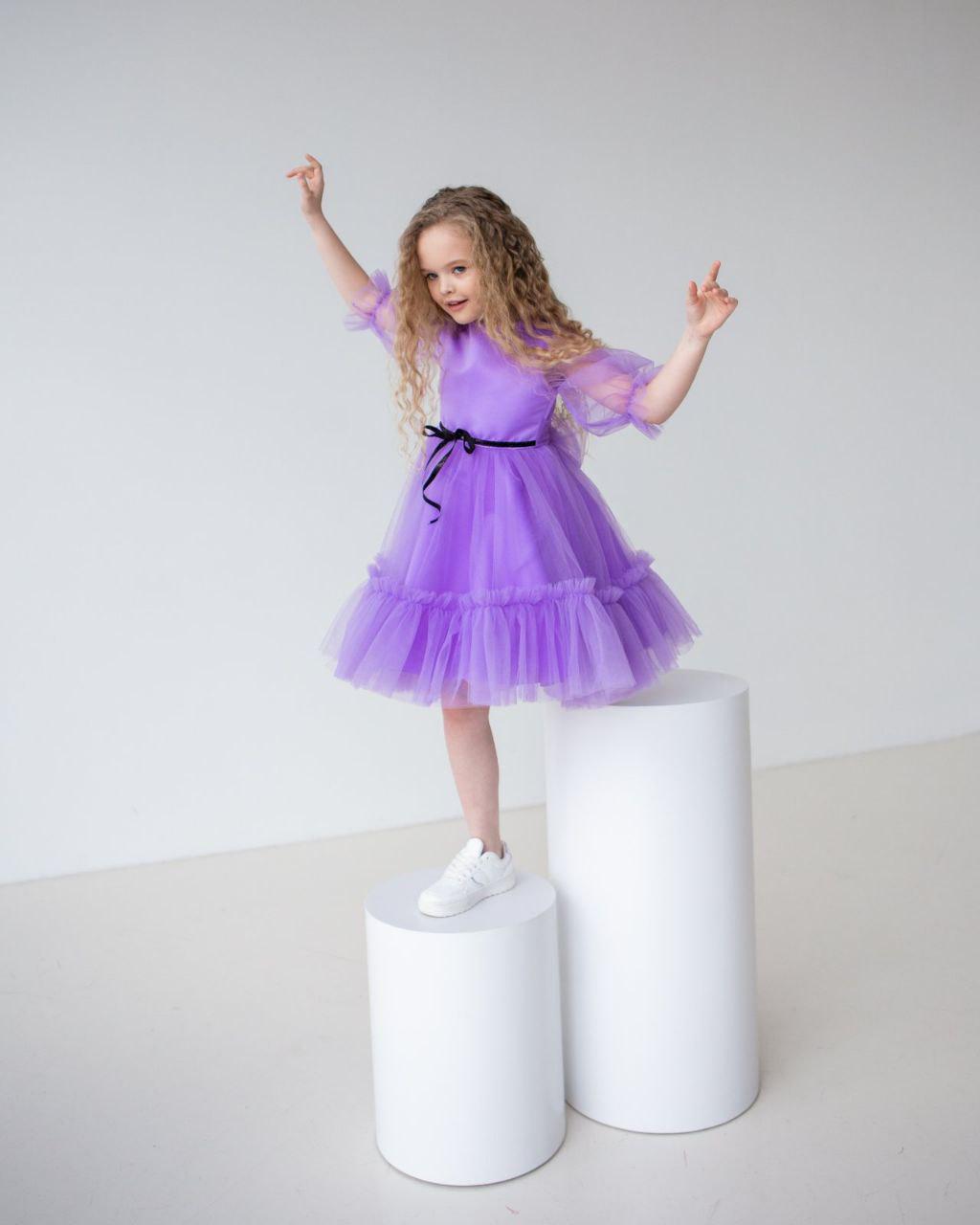 Платье праздничное для девочки 122 см Лаванда (2229163180) - фото 11