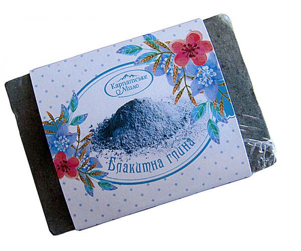 Мыло большое карпатское Голубая глина